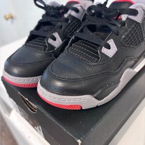 Kids Black and Red Sneakers